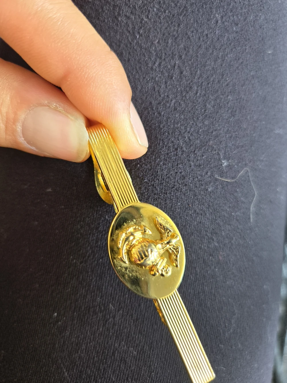 Gold Tone Bee Tie Clip